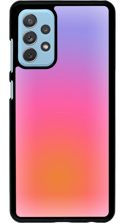 Samsung Galaxy A72 Case Hülle - Orange Pink Blue Gradient