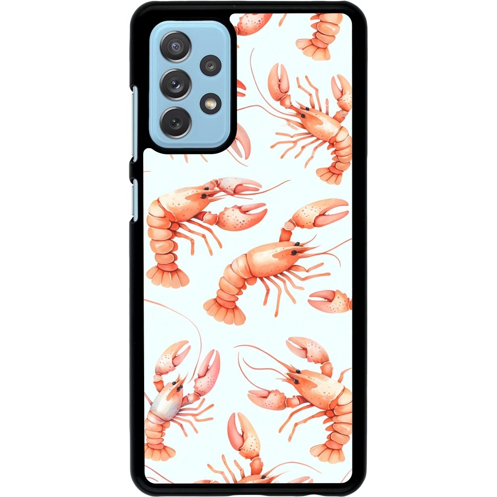 Coque Samsung Galaxy A72 - Pattern de homards pastels