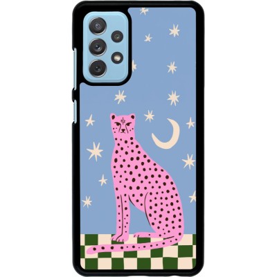 Coque Samsung Galaxy A72 - Pink leopard with stars 2026