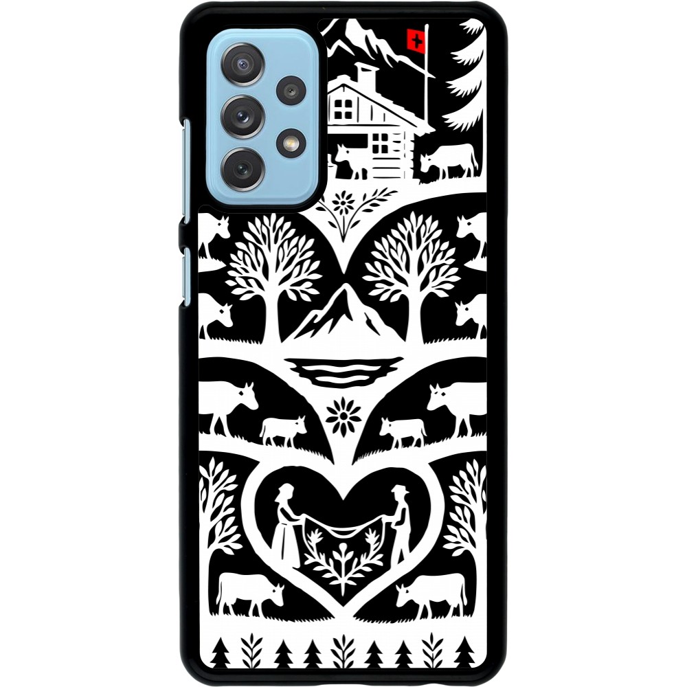 Coque Samsung Galaxy A72 - Poya Suisse 2 noir