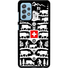 Coque Samsung Galaxy A72 - Poya Suisse 3 noir