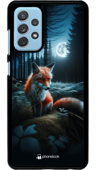 Coque Samsung Galaxy A72 - Renard lune forêt