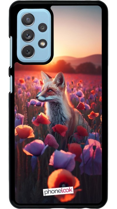 Coque Samsung Galaxy A72 - Renard pourpre au crépuscule