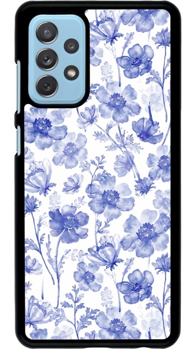 Coque Samsung Galaxy A72 - Spring 23 watercolor blue flowers