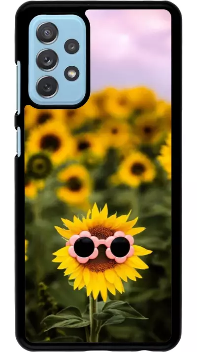 Coque Samsung Galaxy A72 - Sunflower with glasses Spring 2026