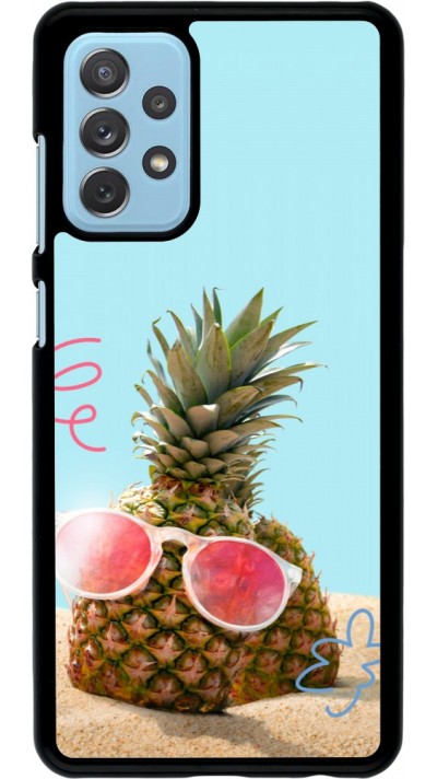 Samsung Galaxy A72 Case Hülle - Pineapple with glasses Summer 2026