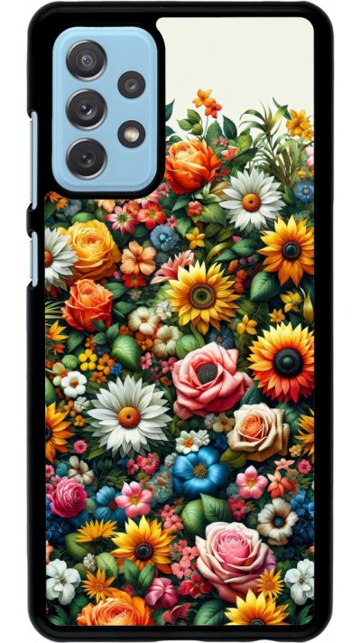 Samsung Galaxy A72 Case Hülle - Sommer Blumenmuster