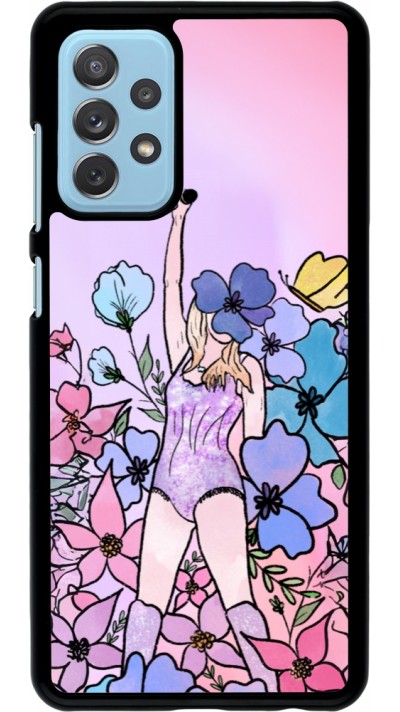 Coque Samsung Galaxy A72 - Taylor Swift Sketch - Pink