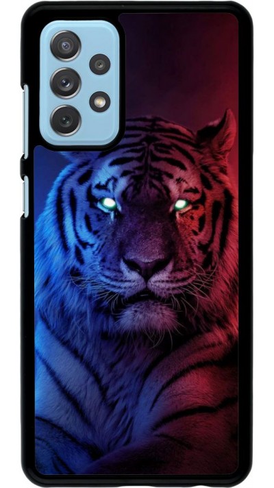 Hülle Samsung Galaxy A72 - Tiger Blue Red