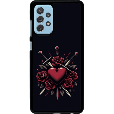 Samsung Galaxy A72 Case Hülle - Valentine 2024 gothic love