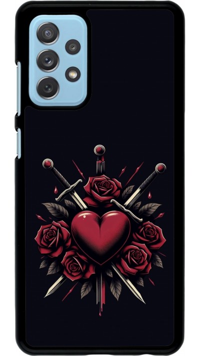 Samsung Galaxy A72 Case Hülle - Valentine 2024 gothic love