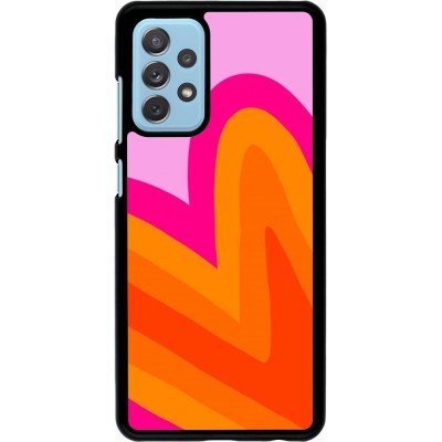 Coque Samsung Galaxy A72 - Valentine 2024 heart gradient