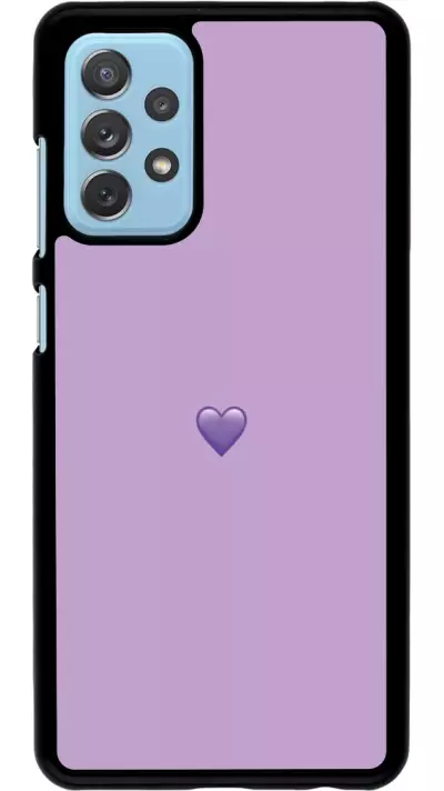Coque Samsung Galaxy A72 - Valentine 2023 purpule single heart