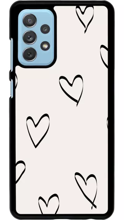 Coque Samsung Galaxy A72 - Valentine 2023 minimalist hearts