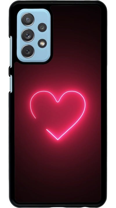 Coque Samsung Galaxy A72 - Valentine 2023 single neon heart