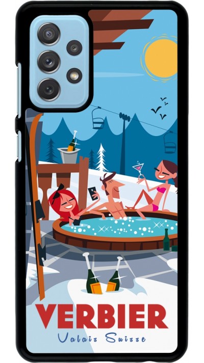 Samsung Galaxy A72 Case Hülle - Verbier Mountain Jacuzzi