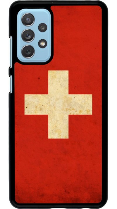 Hülle Samsung Galaxy A72 - Vintage Flag SWISS