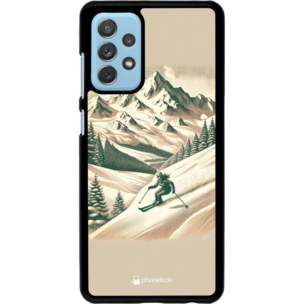 Samsung Galaxy A72 Case Hülle - Vintage Skiberg