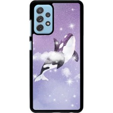 Coque Samsung Galaxy A72 - Whale in sparking stars