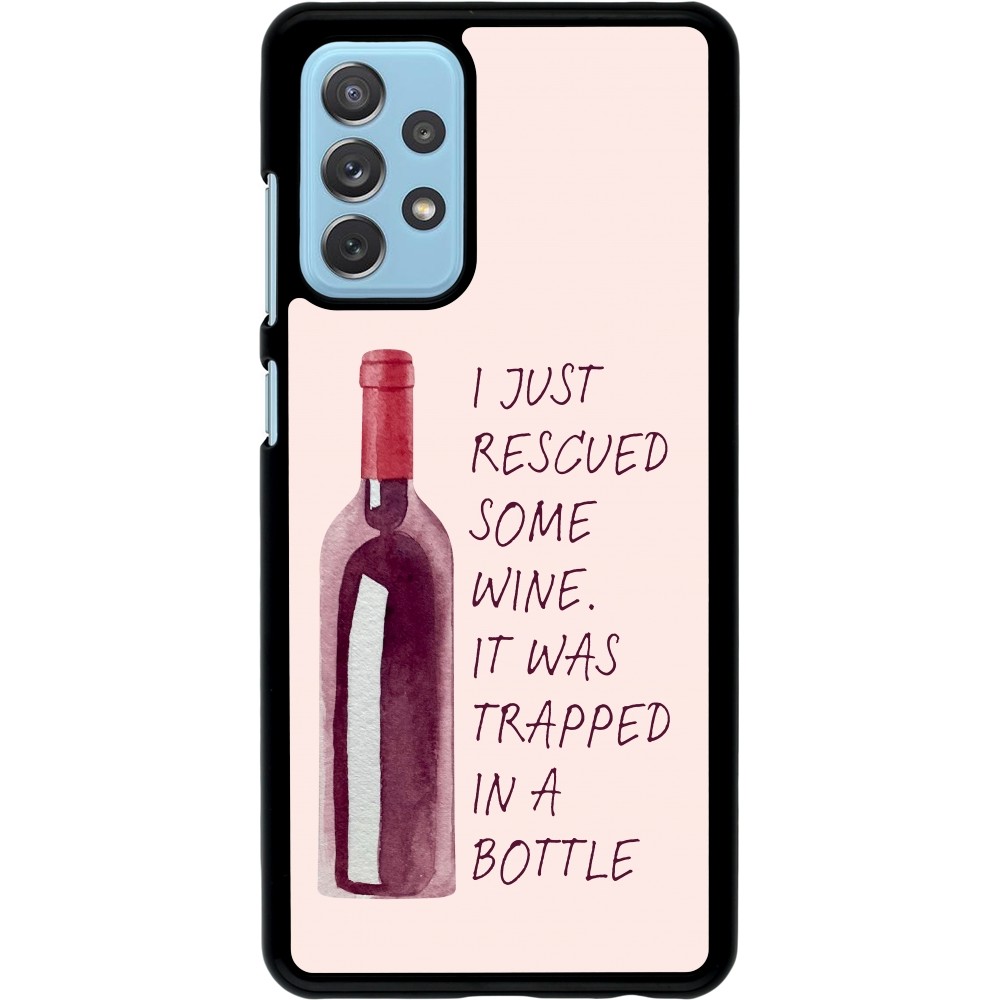 Samsung Galaxy A72 Case Hülle - I just rescued some wine