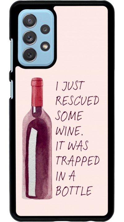 Samsung Galaxy A72 Case Hülle - I just rescued some wine