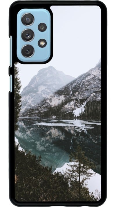 Coque Samsung Galaxy A72 - Winter 22 snowy mountain and lake