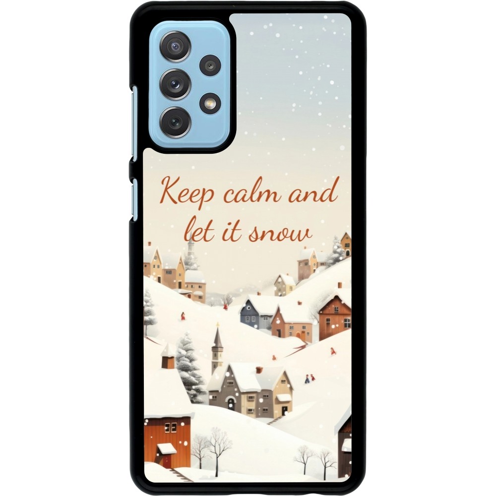 Samsung Galaxy A72 Case Hülle - Winter 25 Winter Keep calm and let it snow