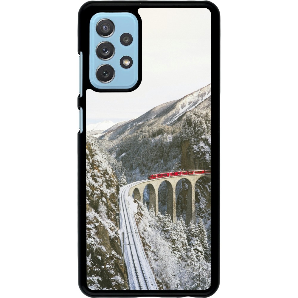 Samsung Galaxy A72 Case Hülle - Winter 25 Winter polar express