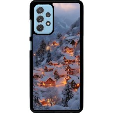 Samsung Galaxy A72 Case Hülle - Winter 25 Winter snowy village
