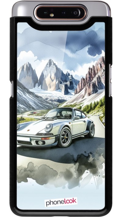 Coque Samsung Galaxy A80 - Porsche 911 Mountain Watercolor