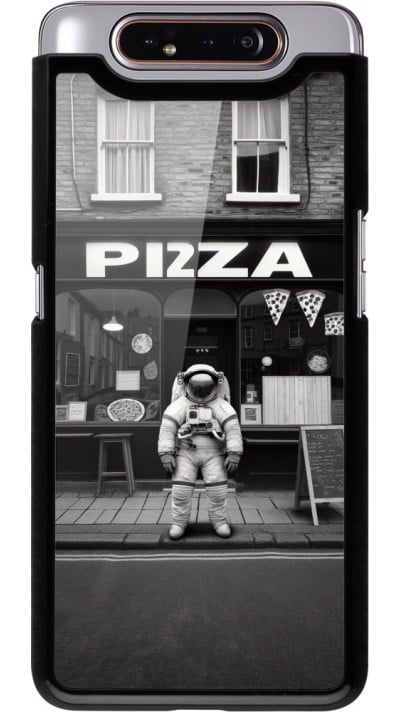 Coque Samsung Galaxy A80 - Astronaute devant une Pizzeria