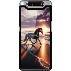 Samsung Galaxy A80 Case Hülle - Pferd majestätisch Strand