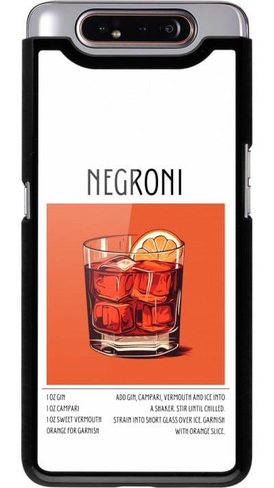 Coque Samsung Galaxy A80 - Cocktail recette Negroni