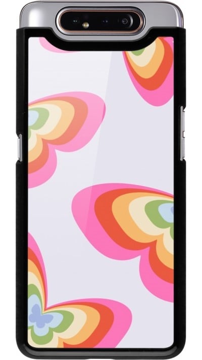 Coque Samsung Galaxy A80 - Easter 2024 rainbow butterflies