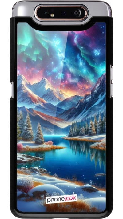 Coque Samsung Galaxy A80 - Fantasy Mountain Lake Sky Stars