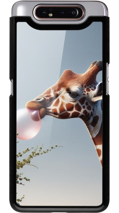 Coque Samsung Galaxy A80 - Girafe à bulle