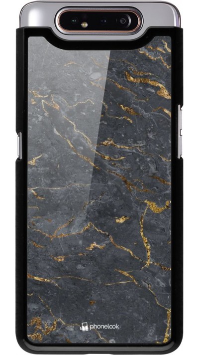 Coque Samsung Galaxy A80 - Grey Gold Marble