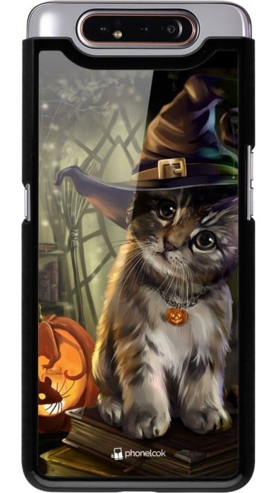 Hülle Samsung Galaxy A80 - Halloween 21 Witch cat