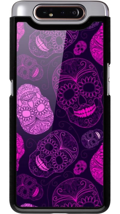 Coque Samsung Galaxy A80 - Halloween 2023 pink skulls