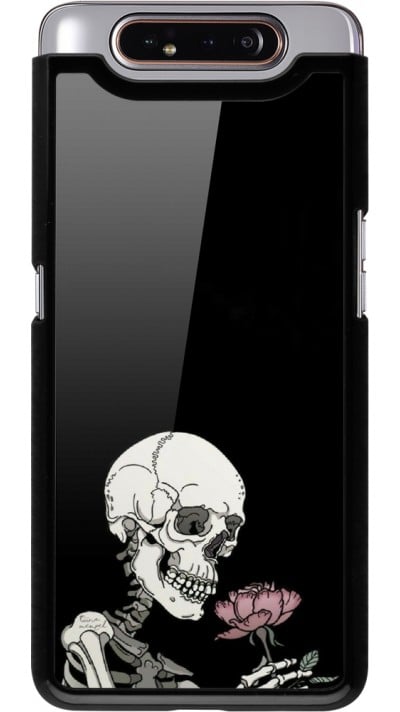 Coque Samsung Galaxy A80 - Halloween 2023 rose and skeleton