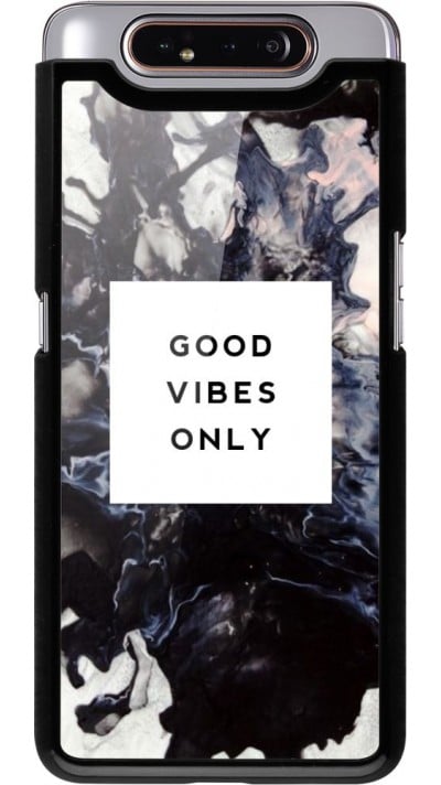 Coque Samsung Galaxy A80 - Marble Good Vibes Only