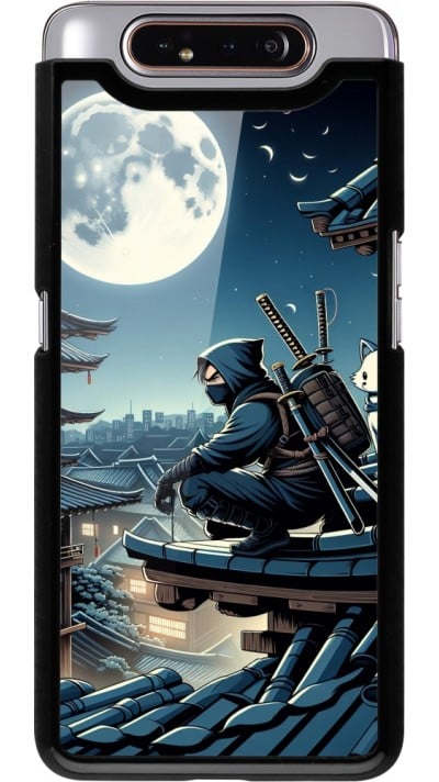 Coque Samsung Galaxy A80 - Ninja sous la lune