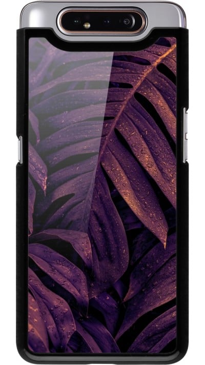 Coque Samsung Galaxy A80 - Purple Light Leaves