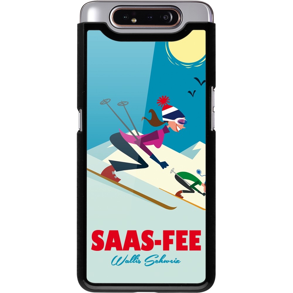 Samsung Galaxy A80 Case Hülle - Saas-Fee Ski Downhill