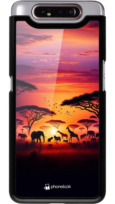 Coque Samsung Galaxy A80 - Safari sunset wildlife