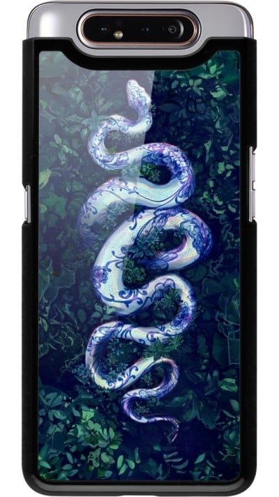 Coque Samsung Galaxy A80 - Serpent Blue Anaconda