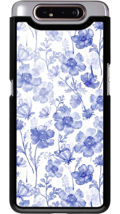 Coque Samsung Galaxy A80 - Spring 23 watercolor blue flowers