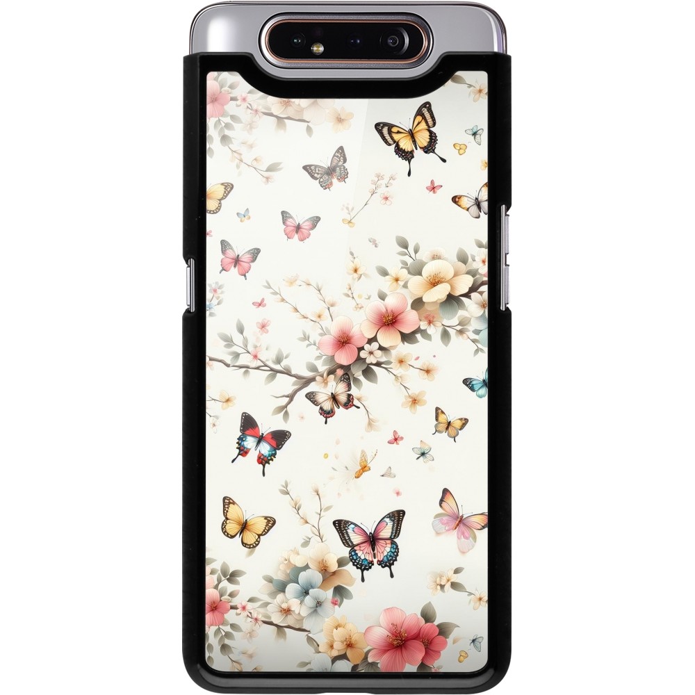 Samsung Galaxy A80 Case Hülle - Frühling 25 Leichte Schmetterlinge