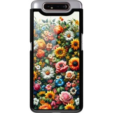 Samsung Galaxy A80 Case Hülle - Sommer Blumenmuster
