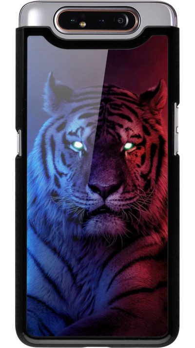 Coque Samsung Galaxy A80 - Tiger Blue Red